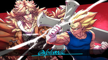 Leo Whitefang(GGST) / Majin Vegeta