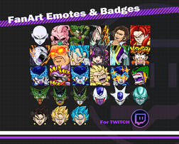 Fan Art Emotes & Badges